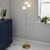 Orb 3 Light Floor Lamp - Brass & Opal -Luxe Light Shop 13208308 1494896912940950