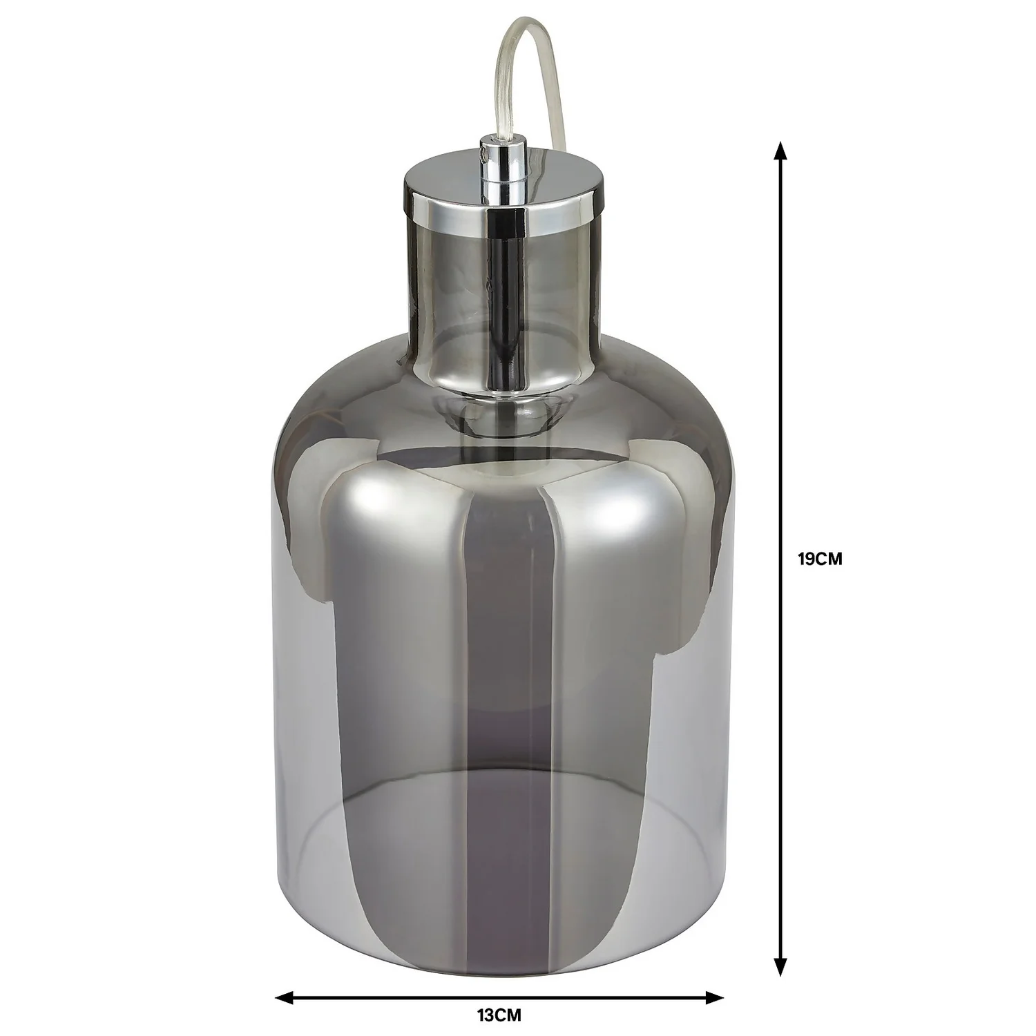 Jinx Table Lamp - Smoked Glass 7 Jinx Table Lamp - Smoked Glass - Image 5