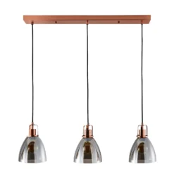 Decan 3 Light Diner Pendant - Smoke & Copper 9 Decan 3 Light Diner Pendant - Smoke & Copper -Luxe Light Shop 13208313 8374896913229703