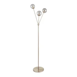 Orb 3 Light Floor Lamp - Nickel Smoke -Luxe Light Shop 13208323 7914896913520220