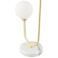 House Beautiful Delta Marble Table Lamp - Brass & Opal 10 House Beautiful Delta Marble Table Lamp - Brass & Opal -Luxe Light Shop 13208324 2024927260625350