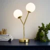 Orb 2 Light Table Lamp - Brass & Opal 1 Orb 2 Light Table Lamp - Brass & Opal -Luxe Light Shop 13208335 1894896913495329
