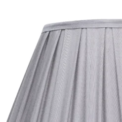 Raye Dove Pleated Taper Silk Shade - 40cm 13 Raye Dove Pleated Taper Silk Shade - 40cm -Luxe Light Shop 13222466 1464946175834741