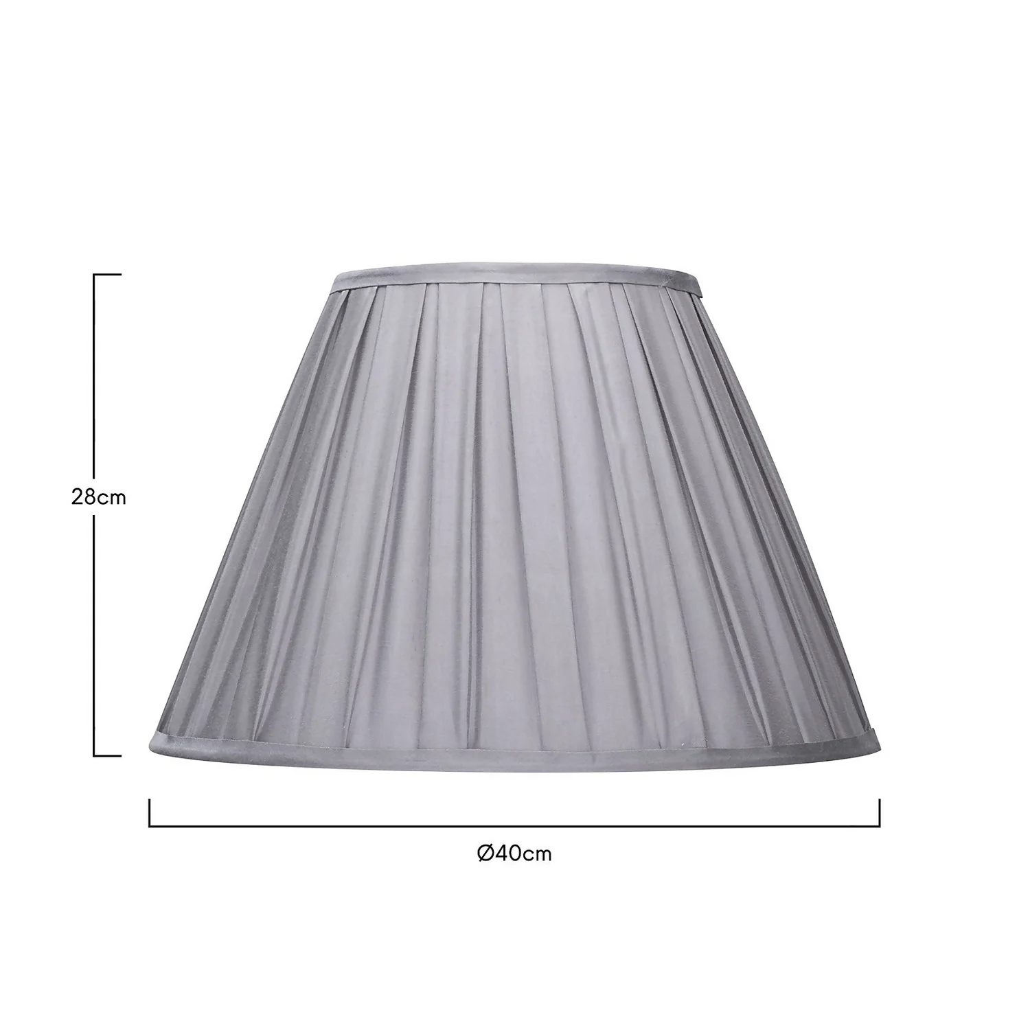 Raye Dove Pleated Taper Silk Shade - 40cm 7 Raye Dove Pleated Taper Silk Shade - 40cm - Image 5