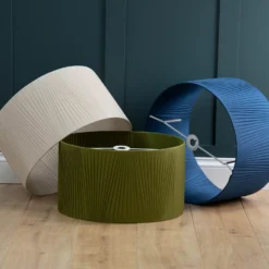 Raye Champagne Drum Pleated Silk Shade - 45cm 17 Raye Champagne Drum Pleated Silk Shade - 45cm -Luxe Light Shop 13222471 1304944148317621