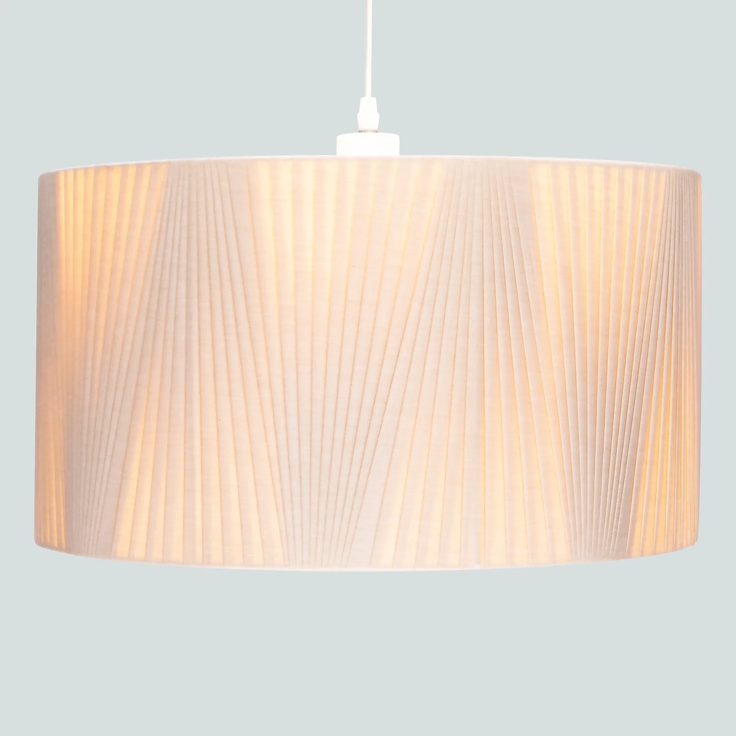 Raye Champagne Drum Pleated Silk Shade - 45cm 5 Raye Champagne Drum Pleated Silk Shade - 45cm - Image 3