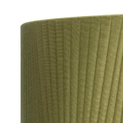 Raye Olive Drum Pleated Silk Shade - 45cm -Luxe Light Shop 13222472 7114901095660740