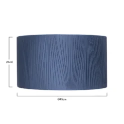 Raye Peacock Drum Pleated Silk Shade - 45cm -Luxe Light Shop 13222476 3424901095994379