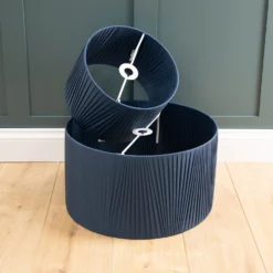 Raye Peacock Drum Pleated Silk Shade - 45cm -Luxe Light Shop 13222476 8964944148464066