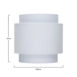 Finn Tier Drum Sky Blue Linen Shade - 25cm 14 Finn Tier Drum Sky Blue Linen Shade - 25cm -Luxe Light Shop 13222480 2004901095938066