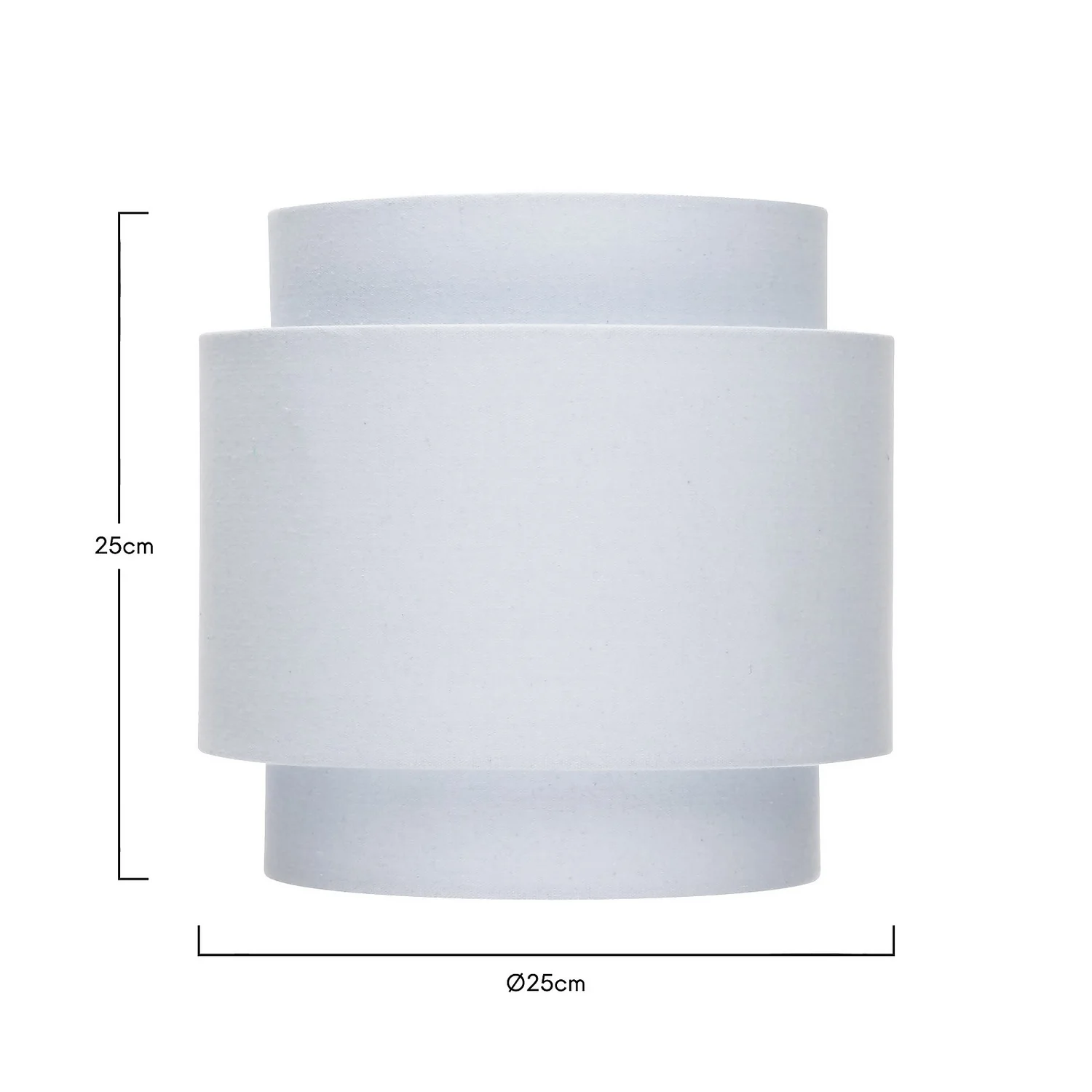 Finn Tier Drum Sky Blue Linen Shade - 25cm 7 Finn Tier Drum Sky Blue Linen Shade - 25cm - Image 5