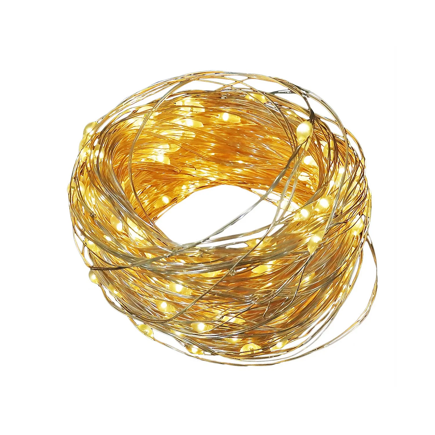 300 Solar Warm White Copper Wire Lights 4 300 Solar Warm White Copper Wire Lights - Image 2