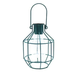 House Beautiful Firefly Solar Powered Caged Lantern -Luxe Light Shop 13280804 1504933436988450