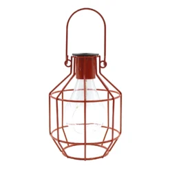 House Beautiful Firefly Solar Powered Caged Lantern -Luxe Light Shop 13280804 4234933436884788