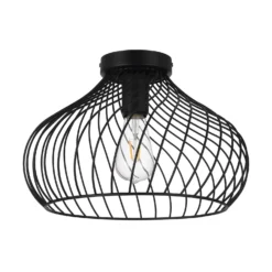 EGLO Staverton Black Steel Ceiling Light