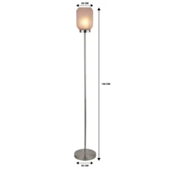 Pearl Frosted Floor Lamp - Rose 16 Pearl Frosted Floor Lamp - Rose -Luxe Light Shop 13445400 5435042045848491