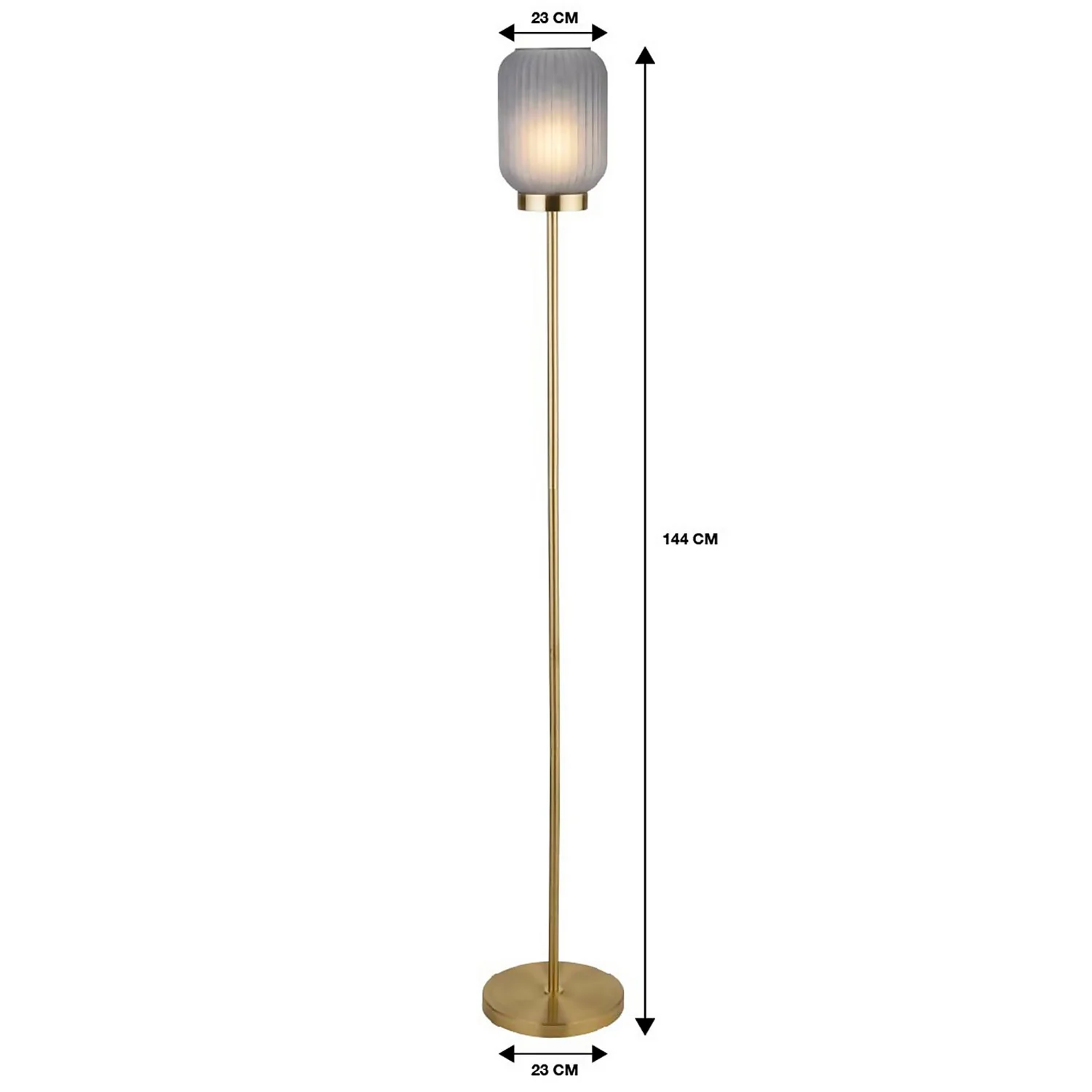 Pearl Frosted Floor Lamp - Navy 9 Pearl Frosted Floor Lamp - Navy - Image 7