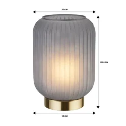 Pearl Frosted Table Lamp - Navy -Luxe Light Shop 13445407 1065042048335521