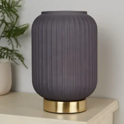 Pearl Frosted Table Lamp - Navy -Luxe Light Shop 13445407 1685042048205405