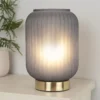 Pearl Frosted Table Lamp - Navy -Luxe Light Shop 13445407 1895042048110110
