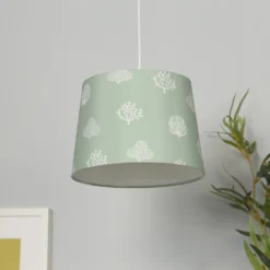 Country Living Salcombe Seaflower Patterned Lamp Shade - Laurel Green 11 Country Living Salcombe Seaflower Patterned Lamp Shade - Laurel Green -Luxe Light Shop 13445408 5205042048559417