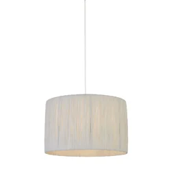 Raffia Easy Fit 35cm Shade - White -Luxe Light Shop 13445409 4174956834765915