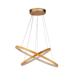 Malibu LED Double Ring Ceiling Pendant Light - Bamboo -Luxe Light Shop 13445411 1545042050498641