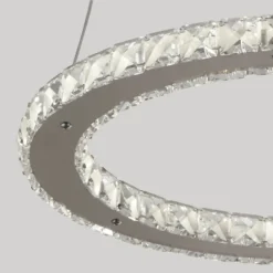 Atlanta LED Single Tier Ceiling Pendant Light - Chrome -Luxe Light Shop 13445413 1524976242138098