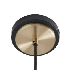 Shoreditch Glass Pendant Light - Champagne & Brass -Luxe Light Shop 13453791 1714915324499952