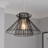 Dalston Wire Easy Fit Light Shade - Black 1 Dalston Wire Easy Fit Light Shade - Black -Luxe Light Shop 13453792 1334915323256188