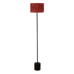 Raffia Floor Lamp - Pink & Black 10 Raffia Floor Lamp - Pink & Black -Luxe Light Shop 13525817 2184956834941127