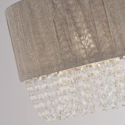 Bellano Easy Fit Lamp Shade - Grey -Luxe Light Shop 13525825 4884976242179417