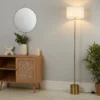 Raffia Floor Lamp - White & Gold 2 Raffia Floor Lamp - White & Gold -Luxe Light Shop 13525826 9065042052897171