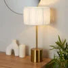 Raffia Table Lamp - White & Gold 1 Raffia Table Lamp - White & Gold -Luxe Light Shop 13525827 1885042052902241