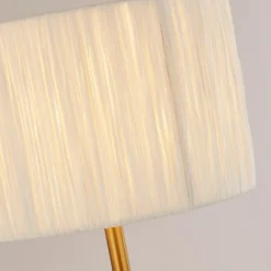 Raffia Table Lamp - White & Gold -Luxe Light Shop 13525827 8194956834988512