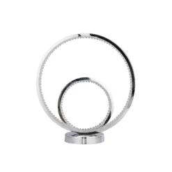 Sasha LED Table Lamp - Chrome & Crystal -Luxe Light Shop 13525836 4035042075180334