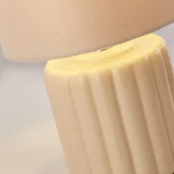 Phoebe Ceramic Table Lamp - Cream -Luxe Light Shop 13525837 1244962282410850