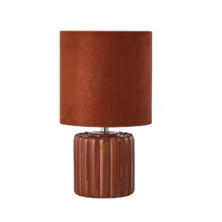 Phoebe Ceramic Table Lamp - Rust 9 Phoebe Ceramic Table Lamp - Rust -Luxe Light Shop 13525839 8464962282341481