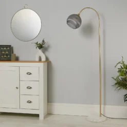 Naomi Floor Lamp - Grey -Luxe Light Shop 13525840 1645042090198247