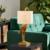 Crane Table Lamp - Gold & Oatmeal -Luxe Light Shop 13528282 8045009393217402