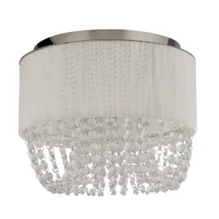 Bellano 3 Light Flush Ceiling Light - White -Luxe Light Shop 13528463 7544972653510552