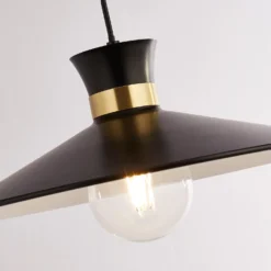 Balham Pendant Ceiling Light - Black & Brass 10 Balham Pendant Ceiling Light - Black & Brass -Luxe Light Shop 13528466 2094976242471347