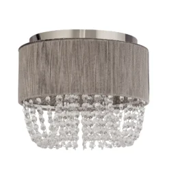 Bellano 3 Light Flush Ceiling Light - Grey 9 Bellano 3 Light Flush Ceiling Light - Grey -Luxe Light Shop 13528467 4994976728439619