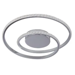 Sasha LED Flush Ceiling Light - Chrome & Crystal 9 Sasha LED Flush Ceiling Light - Chrome & Crystal -Luxe Light Shop 13528471 1324975452917316