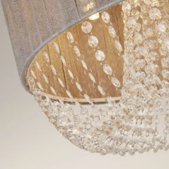 Bellano 5 Light Flush Ceiling Light - Grey -Luxe Light Shop 13528472 3614976728592895