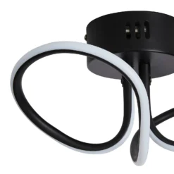 Holden LED Looped Semi Flush Ceiling Light - Black 10 Holden LED Looped Semi Flush Ceiling Light - Black -Luxe Light Shop 13529583 5604945395874356