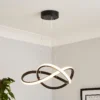 Boston LED Infinity Ceiling Pendant Light - Black -Luxe Light Shop 13529584 1934945395700113