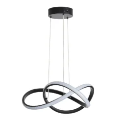 Boston LED Infinity Ceiling Pendant Light - Black 9 Boston LED Infinity Ceiling Pendant Light - Black -Luxe Light Shop 13529584 2134945395802422