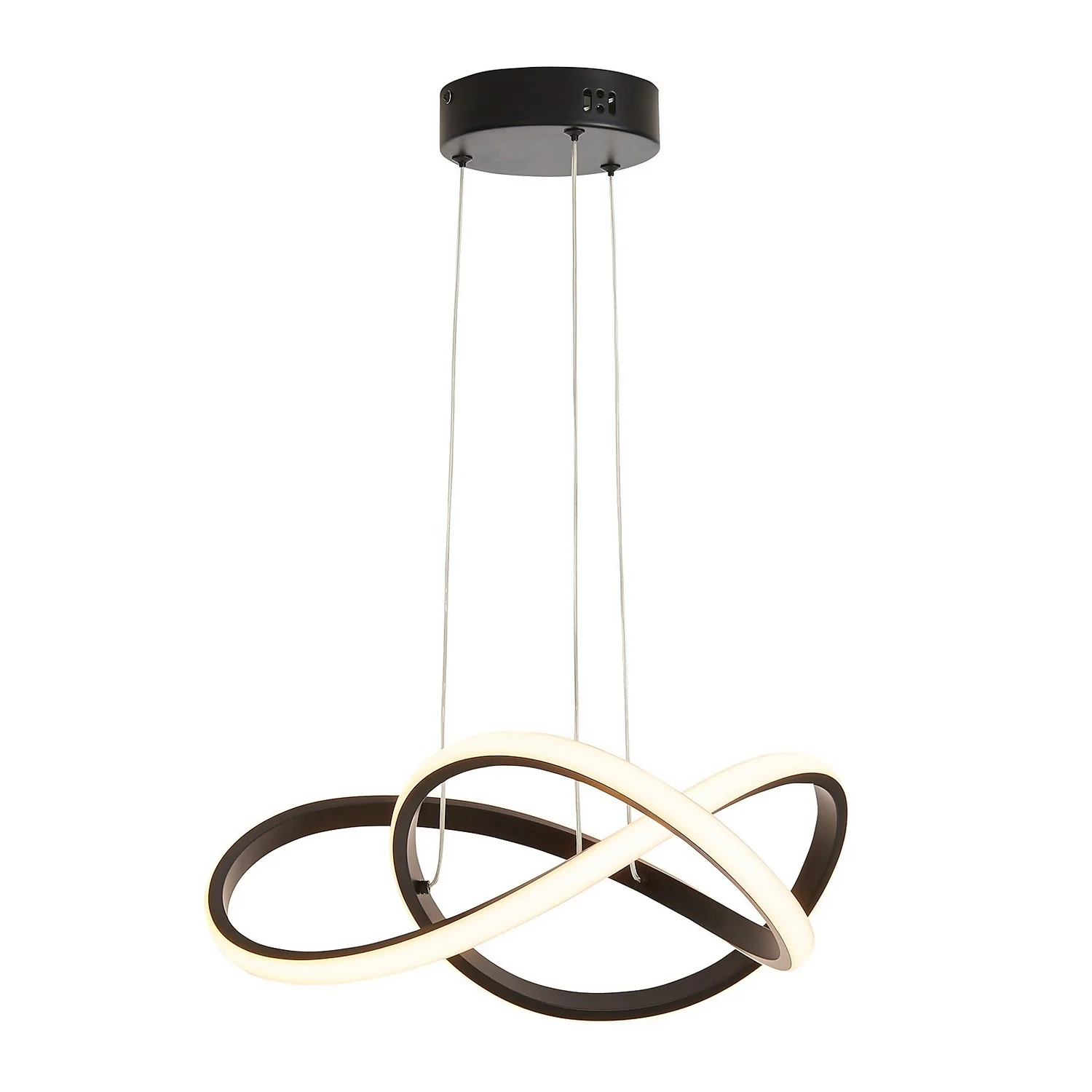 Boston LED Infinity Ceiling Pendant Light - Black 4 Boston LED Infinity Ceiling Pendant Light - Black - Image 2