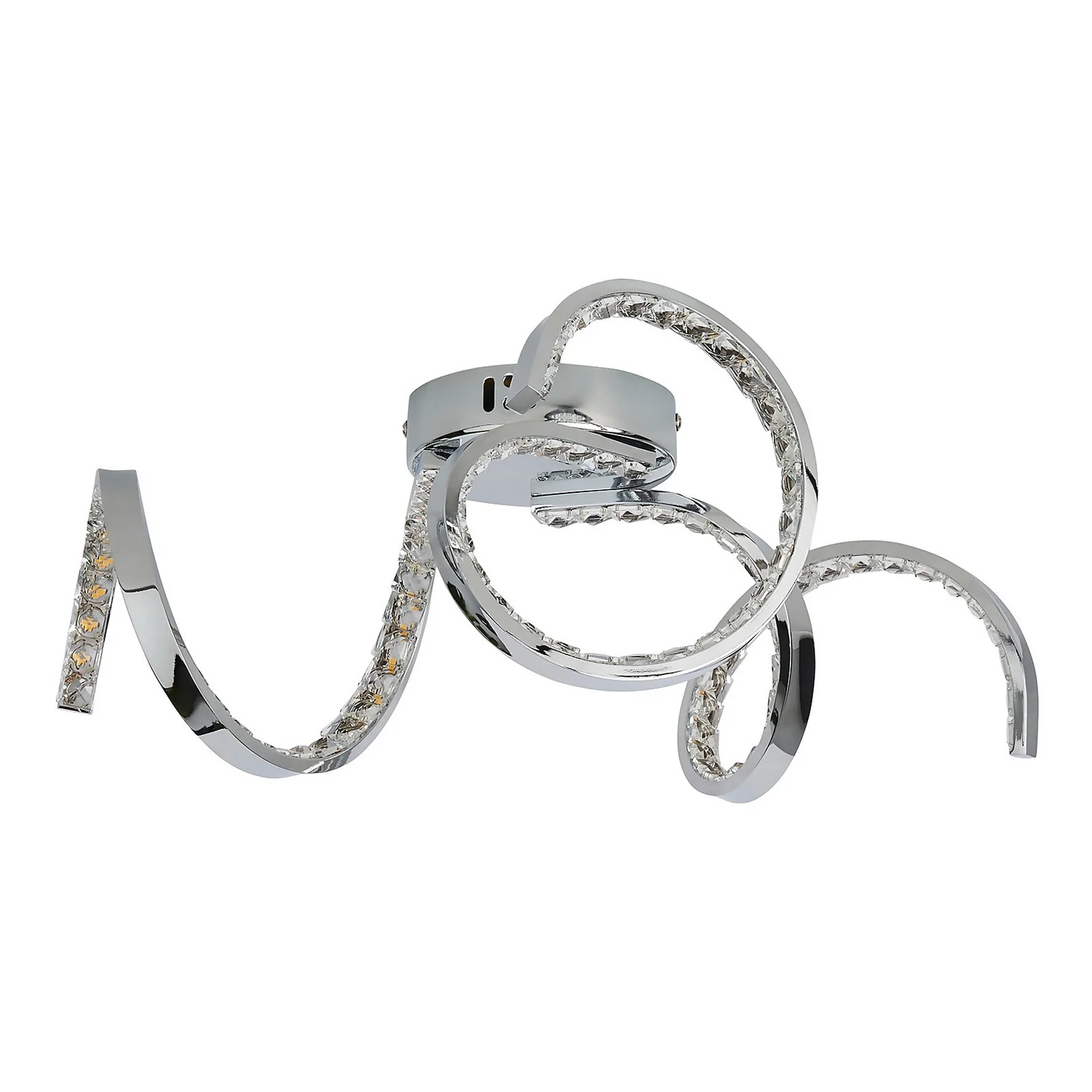 Napier LED 3 Arm Flush Ceiling Light - Chrome 5 Napier LED 3 Arm Flush Ceiling Light - Chrome - Image 3